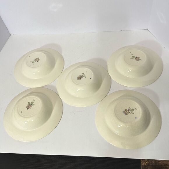Vintage Myott Son & Company Royalty Pattern Bowls Set of 5 - Picture 2 of 14